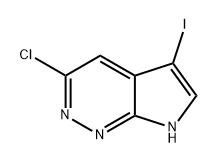 7H-Pyrrolo[2,3-c]pyridazine, 3-chloro-5-iodo- Struktur