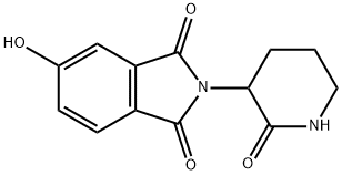 5-Hydroxy-2-(2-oxopiperidin-3-yl)isoindoline-1,3-dione Struktur