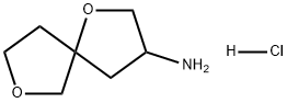 1,7-Dioxaspiro[4.4]nonan-3-amine, hydrochloride (1:1) Struktur