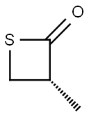 2-Thietanone, 3-methyl-, (3R)- Struktur