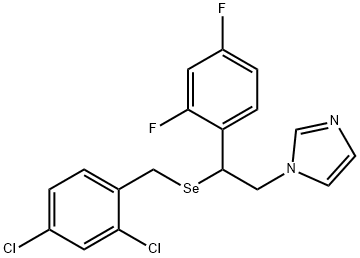 1H-Imidazole, 1-[2-[[(2,4-dichlorophenyl)methyl]seleno]-2-(2,4-difluorophenyl)ethyl]- Structure