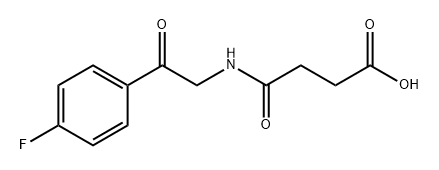 Butanoic acid, 4-[[2-(4-fluorophenyl)-2-oxoethyl]amino]-4-oxo- Struktur