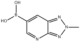 Boronic acid, B-(2-methyl-2H-1,2,3-triazolo[4,5-b]pyridin-6-yl)- Struktur