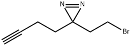 3H-Diazirine, 3-(2-bromoethyl)-3-(3-butyn-1-yl)- Struktur