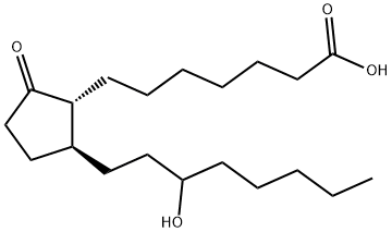 Prostan-1-oic acid, 15-hydroxy-9-oxo- (9CI) Struktur