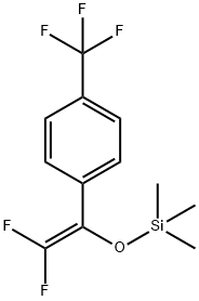 Benzene, 1-[2,2-difluoro-1-[(trimethylsilyl)oxy]ethenyl]-4-(trifluoromethyl)- Struktur