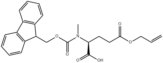 L-Glutamic acid, N-[(9H-fluoren-9-ylmethoxy)carbonyl]-N-methyl-, 5-(2-propen-1-yl) ester Struktur