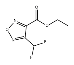 1,2,5-Oxadiazole-3-carboxylic acid, 4-(difluoromethyl)-, ethyl ester Struktur