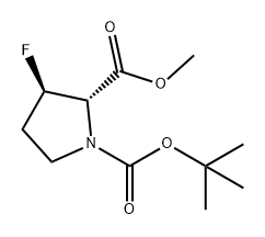 (2S,3R)-N-BOC-3-氟吡咯烷-2-羧酸甲酯, 2454490-53-8, 結(jié)構(gòu)式