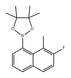 1,3,2-Dioxaborolane, 2-(7-fluoro-8-methyl-1-naphthalenyl)-4,4,5,5-tetramethyl- Struktur