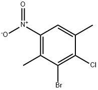 Benzene, 3-bromo-2-chloro-1,4-dimethyl-5-nitro- Struktur