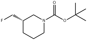 (3S)-3-(氟甲基)哌啶-1-甲酸叔丁酯, 2454542-55-1, 結(jié)構(gòu)式