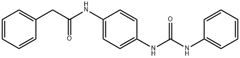 Benzeneacetamide, N-[4-[[(phenylamino)carbonyl]amino]phenyl]- Struktur