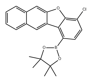 Benzo[b]naphtho[2,3-d]furan, 4-chloro-1-(4,4,5,5-tetramethyl-1,3,2-dioxaborolan-2-yl)- Struktur