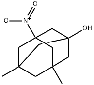 Tricyclo[3.3.1.13,7]decan-1-ol, 3,5-dimethyl-7-nitro- Struktur