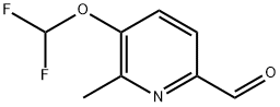 5-(Difluoromethoxy)-6-methyl-2-pyridinecarboxaldehyde Struktur