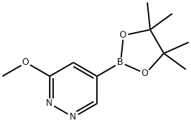 Pyridazine, 3-methoxy-5-(4,4,5,5-tetramethyl-1,3,2-dioxaborolan-2-yl)- Struktur