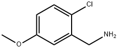 Benzenemethanamine, 2-chloro-5-methoxy- Struktur