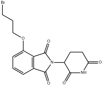 1H-Isoindole-1,3(2H)-dione, 4-(3-bromopropoxy)-2-(2,6-dioxo-3-piperidinyl)- Struktur