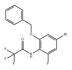 Acetamide, N-[4-bromo-2-fluoro-6-(phenylmethoxy)phenyl]-2,2,2-trifluoro- Struktur