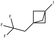 Bicyclo[1.1.1]pentane, 1-iodo-3-(2,2,2-trifluoroethyl)- Struktur