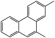 Phenanthrene, 2,10-dimethyl- Struktur