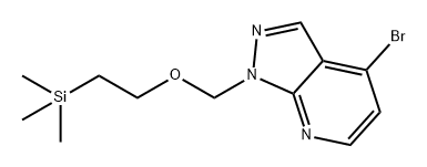 1H-Pyrazolo[3,4-b]pyridine, 4-bromo-1-[[2-(trimethylsilyl)ethoxy]methyl]- Struktur