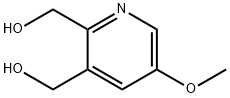 2,3-Pyridinedimethanol, 5-methoxy- Struktur