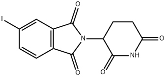 1H-Isoindole-1,3(2H)-dione, 2-(2,6-dioxo-3-piperidinyl)-5-iodo- Struktur