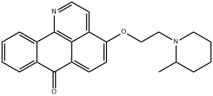 7H-Dibenzo[de,h]quinolin-7-one, 4-[2-(2-methyl-1-piperidinyl)ethoxy]- Struktur