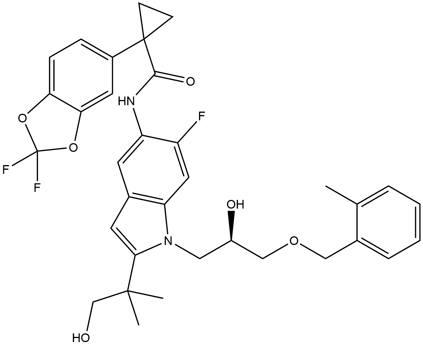 Tezacaftor Impurity 17 Struktur