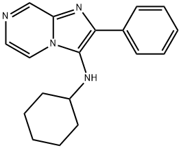 Imidazo[1,2-a]pyrazin-3-amine, N-cyclohexyl-2-phenyl- Struktur