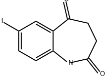 1H-1-Benzazepine-2,5-dione, 3,4-dihydro-7-iodo- Struktur