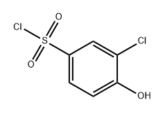 3-Chloro-4-hydroxybenzenesulfonyl chloride Struktur