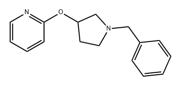 Pyridine, 2-[[1-(phenylmethyl)-3-pyrrolidinyl]oxy]- Struktur