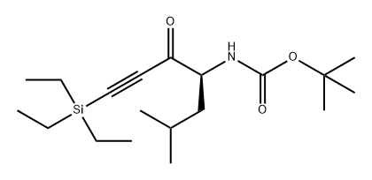 Carbamic acid, N-[(1S)-1-(2-methylpropyl)-2-oxo-4-(triethylsilyl)-3-butyn-1-yl]-, 1,1-dimethylethyl ester