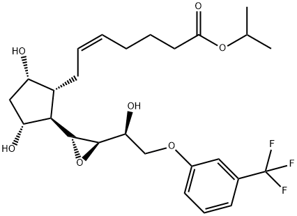 化合物 13(R),14(R)-EPOXY FLUPROSTENOL ISOPROPYL ESTER 結(jié)構(gòu)式