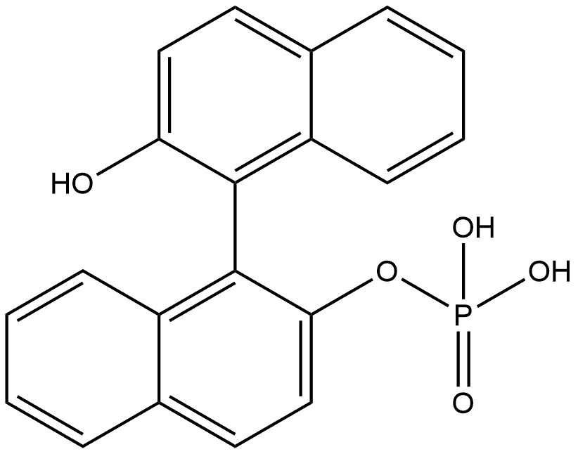 (+)-2'-Hydroxy-1,1'-binaphthyl-2-yl phosphate Struktur