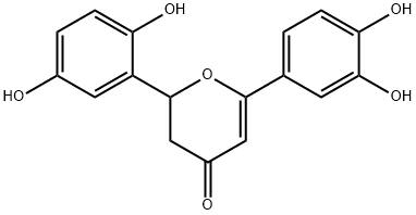 4H-Pyran-4-one, 2-(2,5-dihydroxyphenyl)-6-(3,4-dihydroxyphenyl)-2,3-dihydro- Struktur