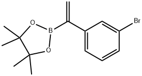 1,3,2-Dioxaborolane, 2-[1-(3-bromophenyl)ethenyl]-4,4,5,5-tetramethyl- Struktur