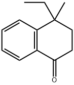 1(2H)-Naphthalenone, 4-ethyl-3,4-dihydro-4-methyl- Struktur