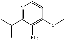 3-Pyridinamine, 2-(1-methylethyl)-4-(methylthio)- Struktur