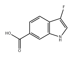 1H-Indole-6-carboxylic acid, 3-fluoro- Struktur