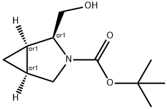 (1R,2S,5S)-REL-3-BOC-3-AZABICYCLO[3.1.0]HEXANE-2-METHANOL Struktur