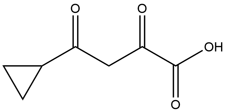 Cyclopropanebutanoic acid, α,γ-dioxo- Struktur