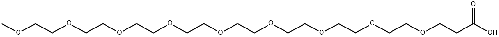 m-PEG9-COOH Struktur