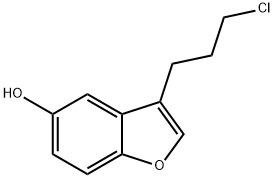 5-Benzofuranol, 3-(3-chloropropyl)- Struktur