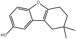 2-Dibenzofuranol, 6,7,8,9-tetrahydro-8,8-dimethyl- Struktur