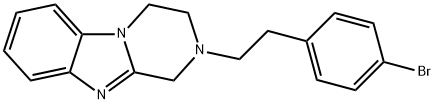 Pyrazino[1,2-a]benzimidazole, 2-[2-(4-bromophenyl)ethyl]-1,2,3,4-tetrahydro- Struktur