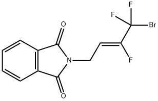 (Z)-2-(4-Bromo-3,4,4-trifluorobut-2-en-1-yl)isoindoline-1,3-dione Struktur